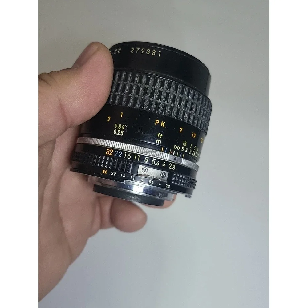 NIKON MICRO-NIKKOR 55mm f/2.8 MF Lens AIS/AI-S Mount fits FILM DIGITAL EXCELLENT